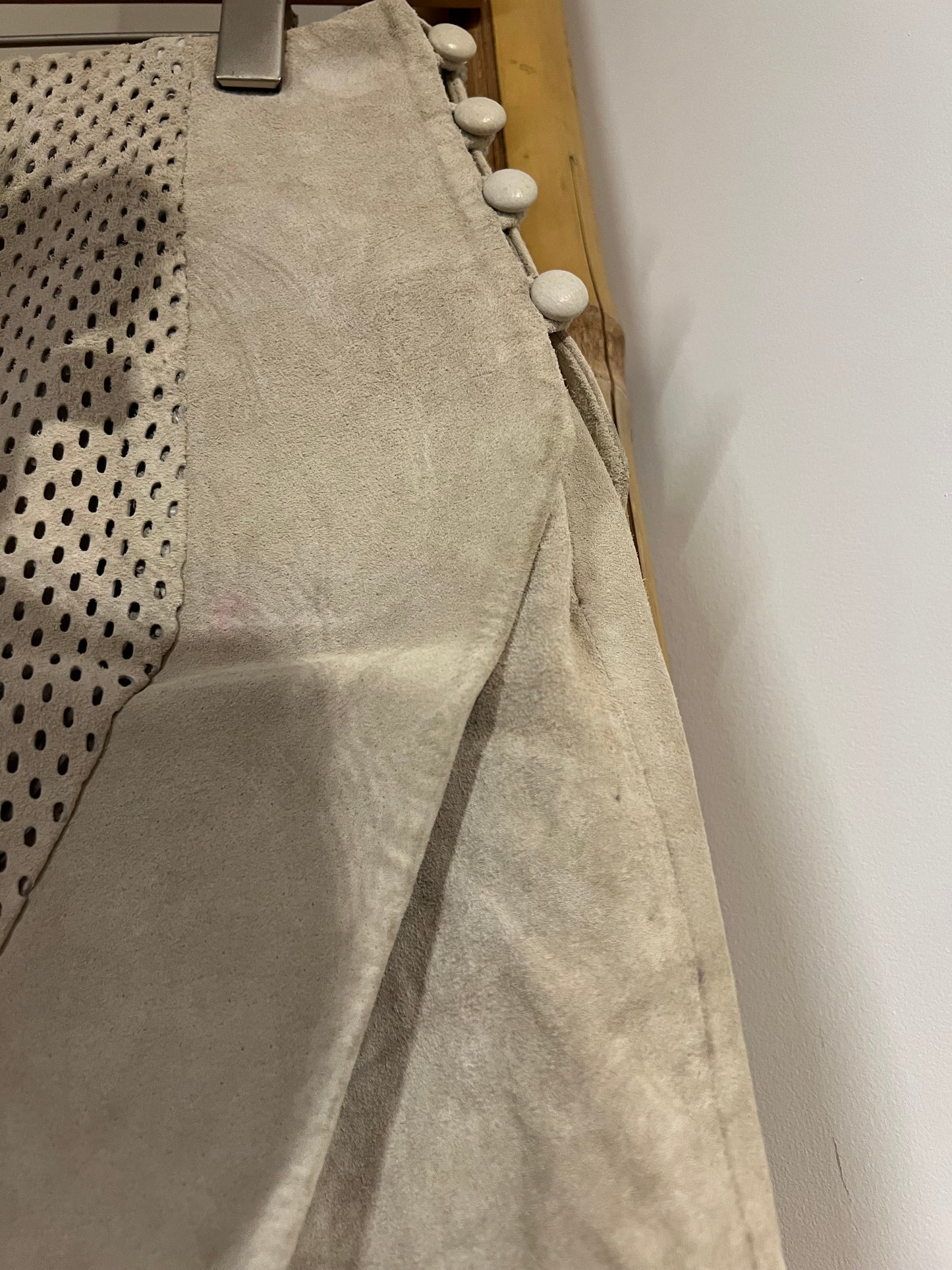 SuperTrash - suède rok - beige - 36