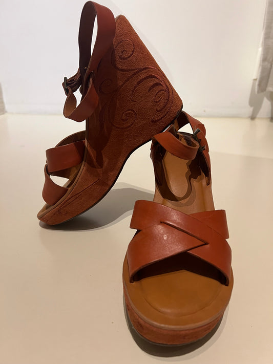 Kork Ease - Bette platform wedges - bruin - 10/42