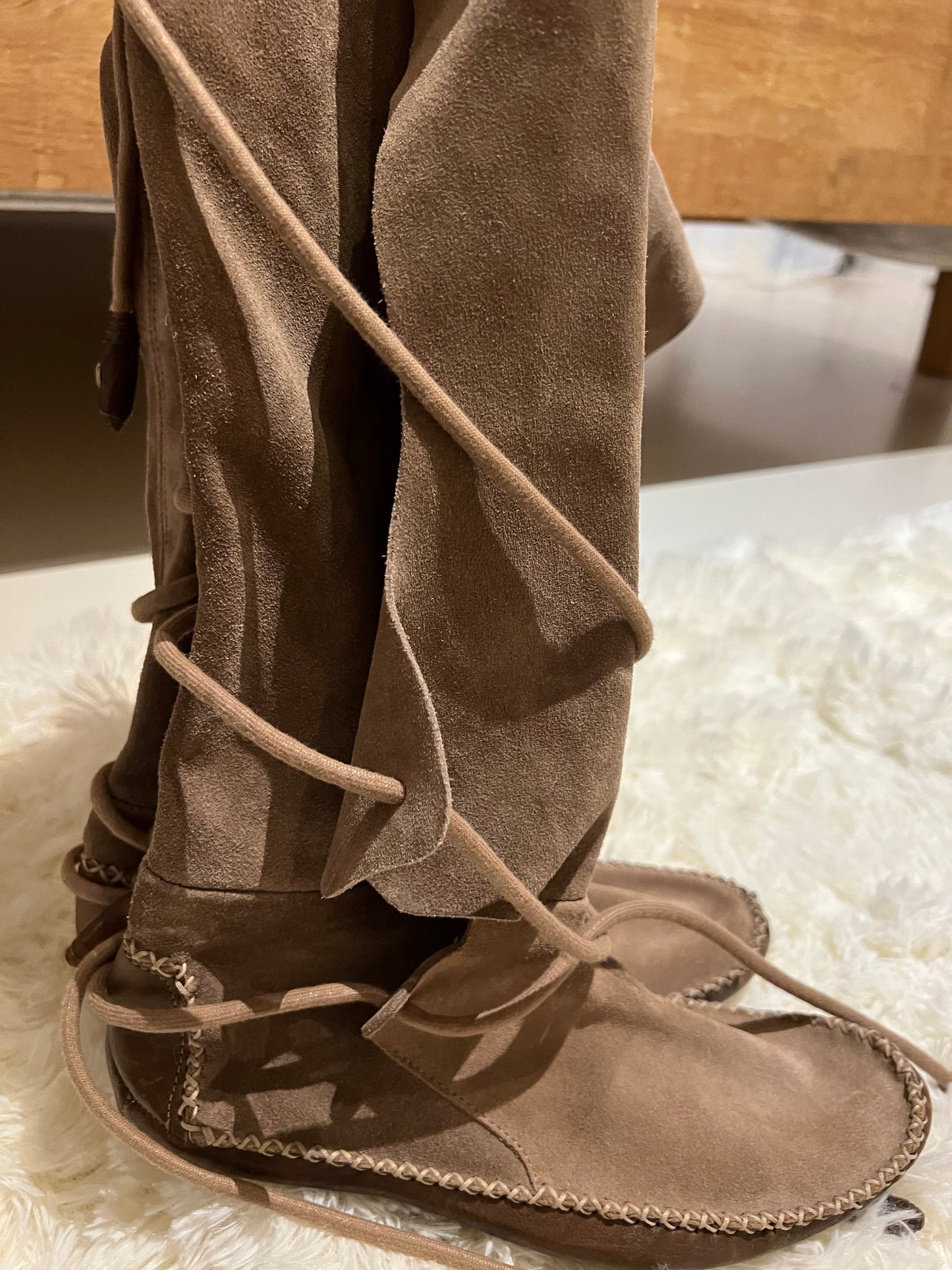 Marithé + François Girbaud - Coachella/Western style suede boots - 37