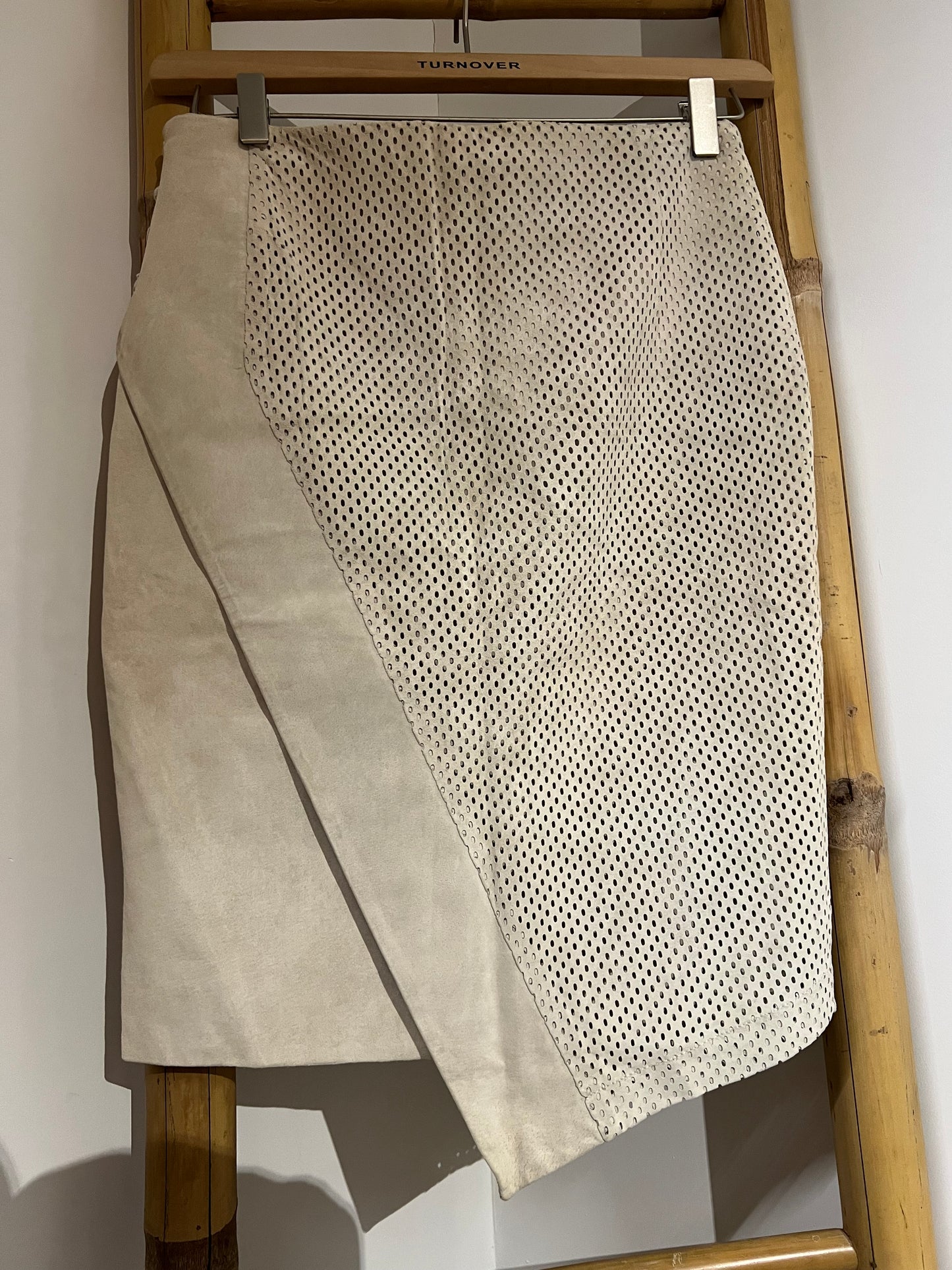 SuperTrash - suède rok - beige - 36