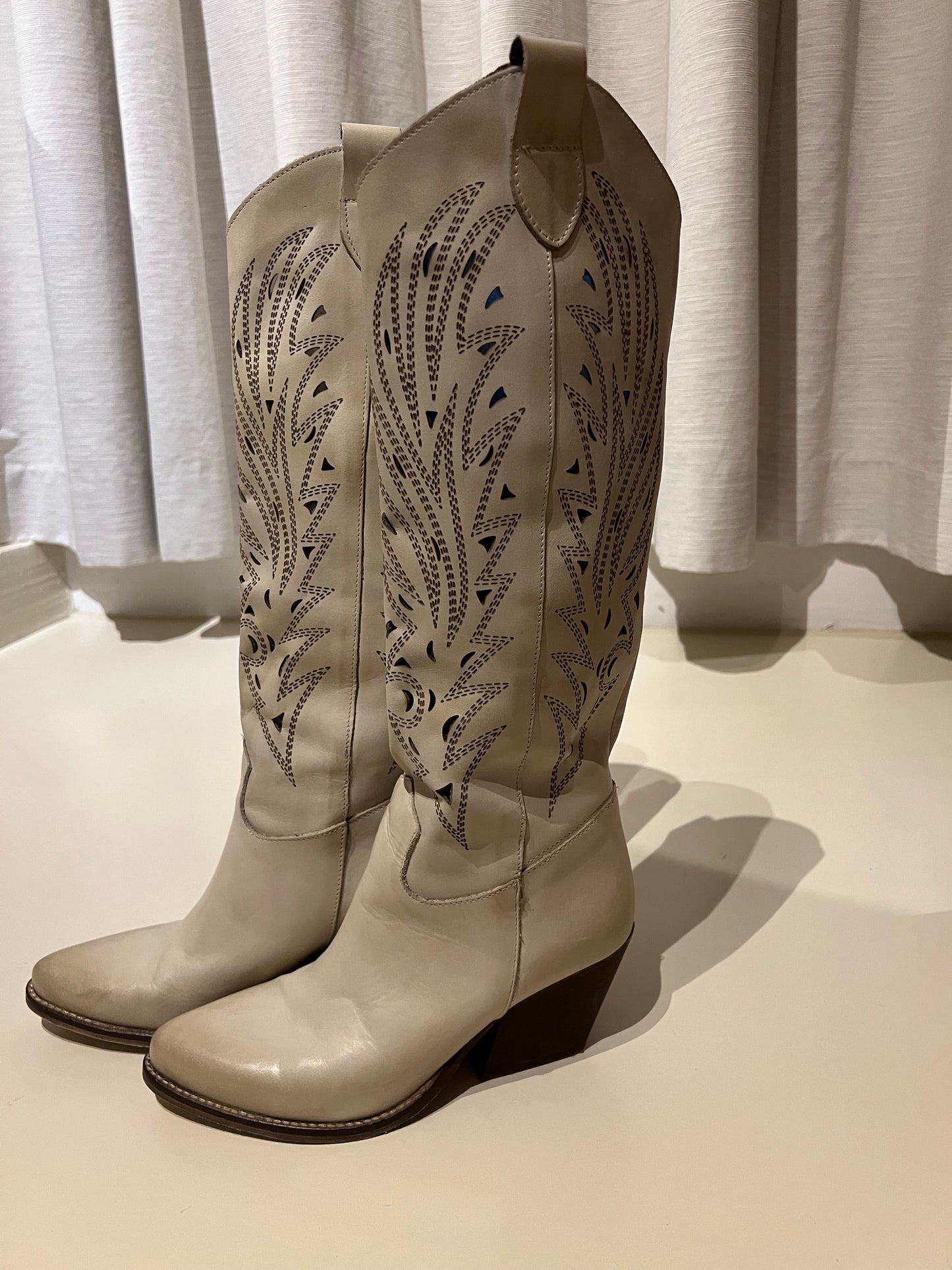 Kali Shoes - Maui Beige Texan boots - 39