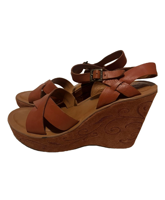 Kork Ease - Bette platform wedges - bruin - 10/42