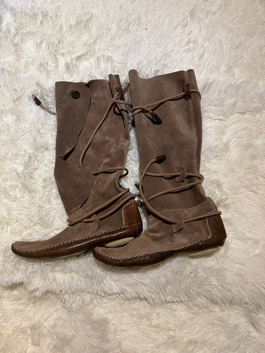 Marithé + François Girbaud - Coachella/Western style suede boots - 37
