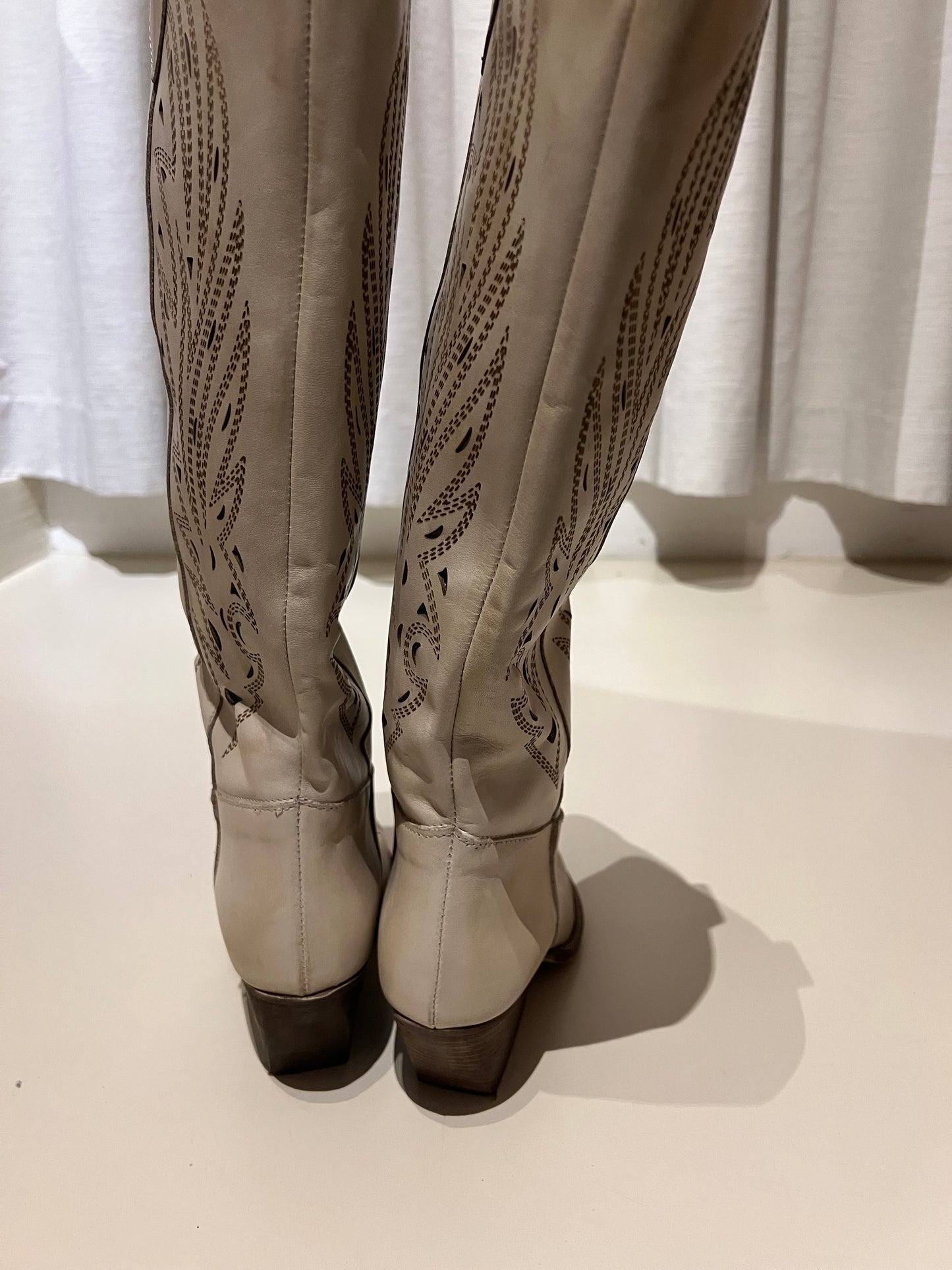Kali Shoes - Maui Beige Texan boots - 39