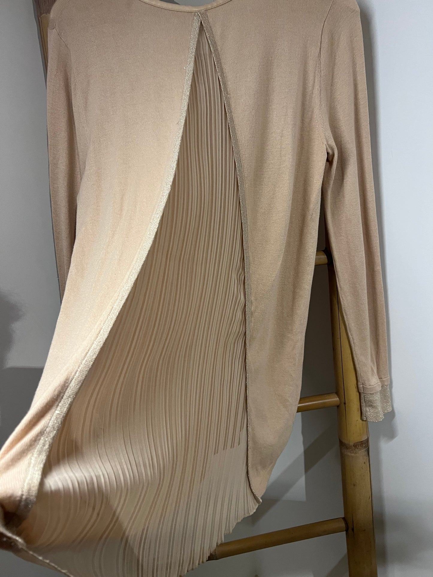 GUESS - longsleeve met doorzichtige achterkant - beige - S
