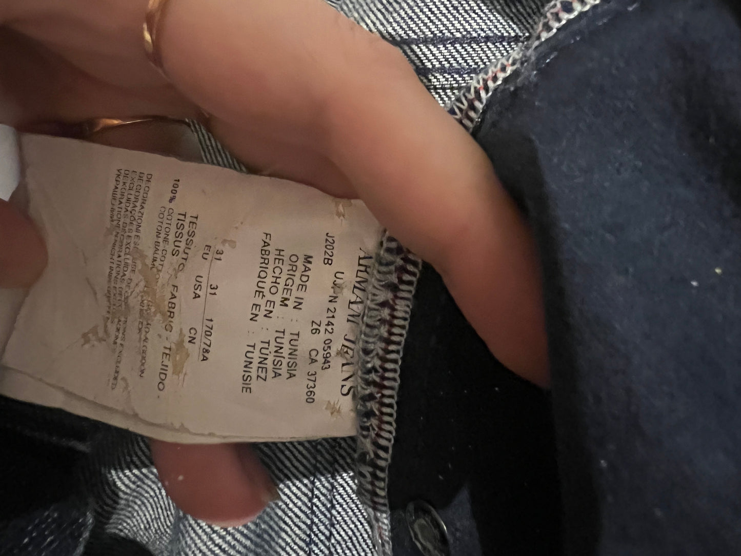 Armani Jeans - J20 Slim - W31 / L34