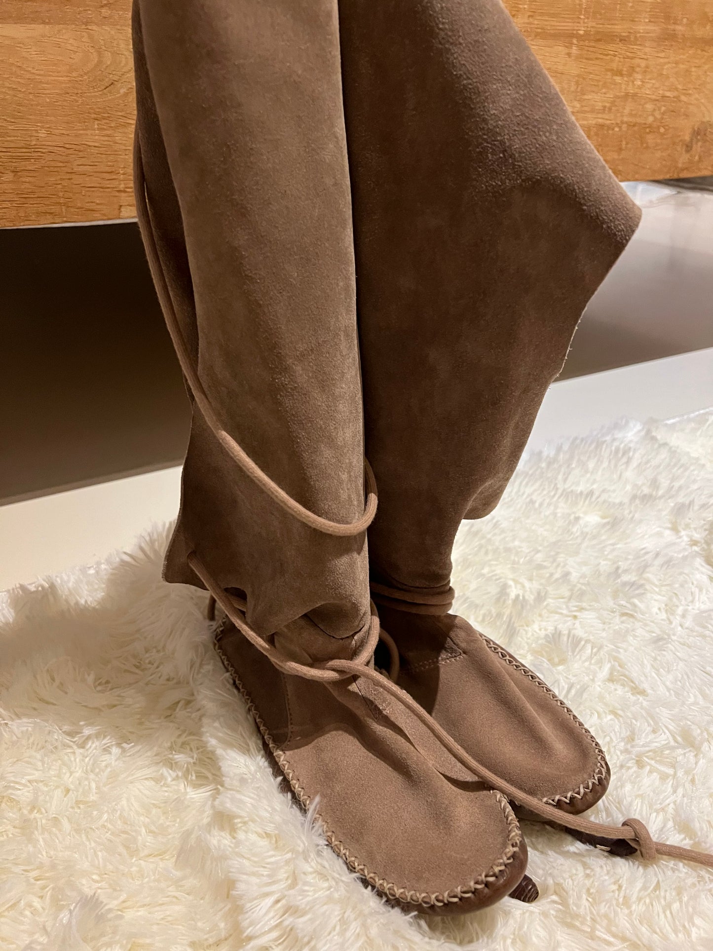 Marithé + François Girbaud - Coachella/Western style suede boots - 37