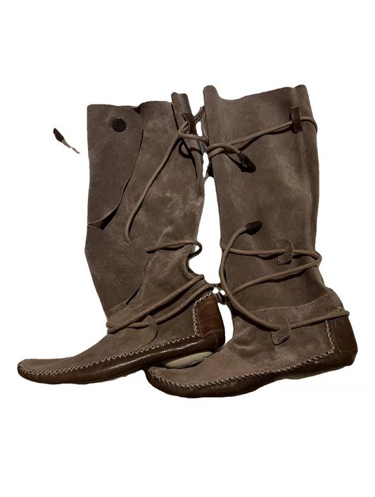 Marithé + François Girbaud - Coachella/Western style suede boots - 37