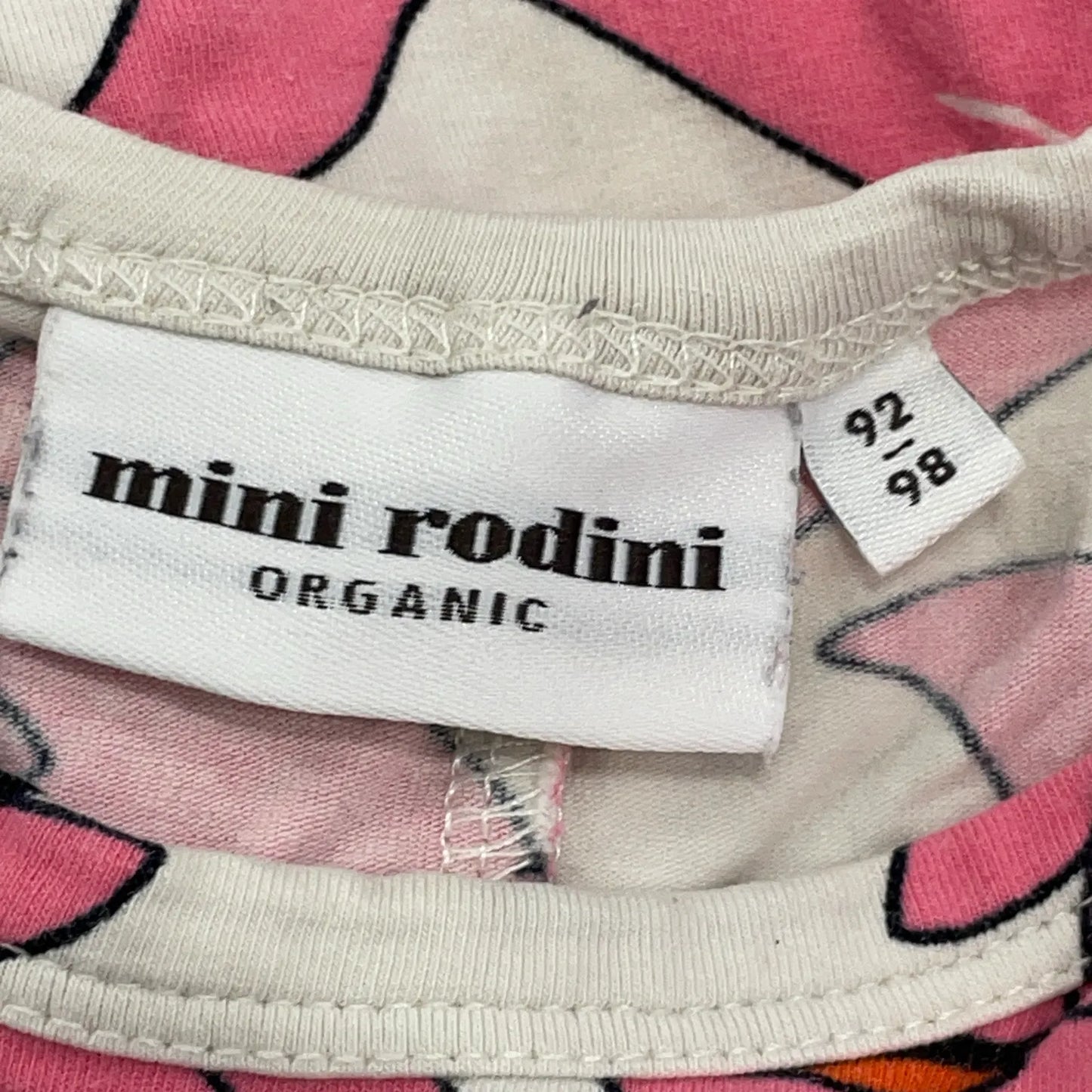 Mini Rodini - Romper/pyjama dolfijnen - Roze/wit - 92/98