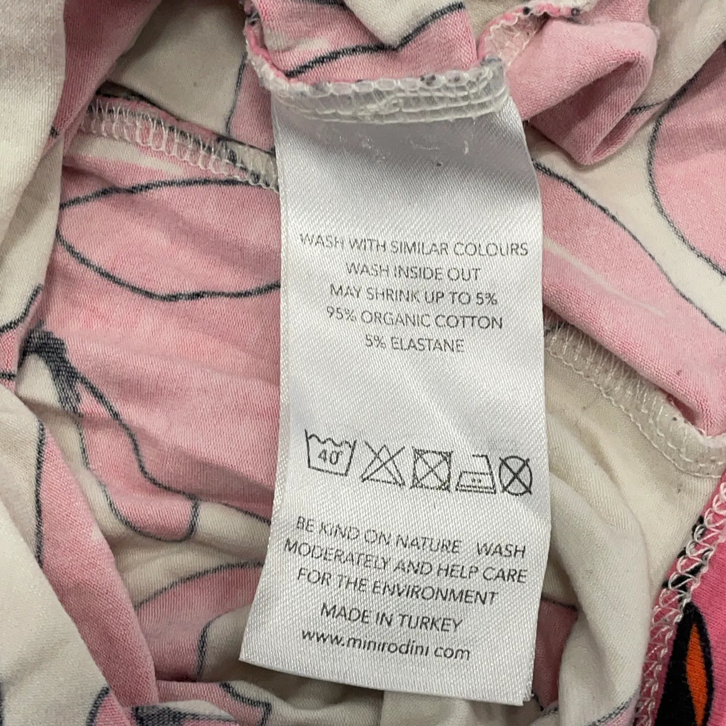 Mini Rodini - Romper/pyjama dolfijnen - Roze/wit - 92/98