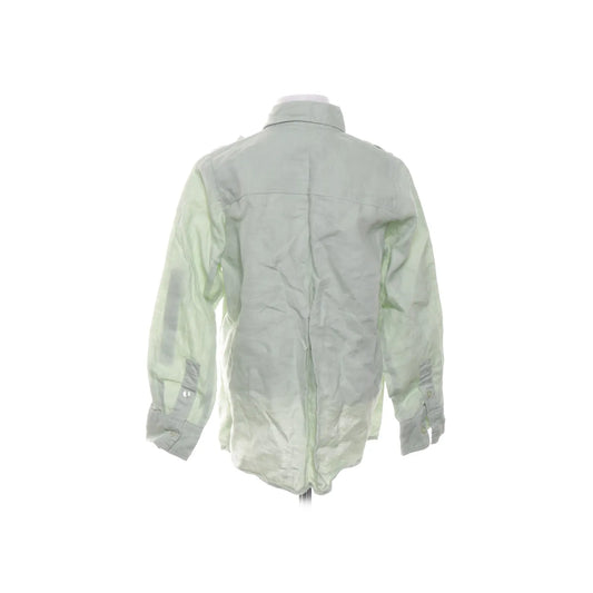 Mini Rodini - Shirt/overhemd 100% linnen - Groen - 134